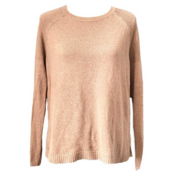 Old Navy Cotton Crewneck Tan Brown Sweater - Picture 1 of 12